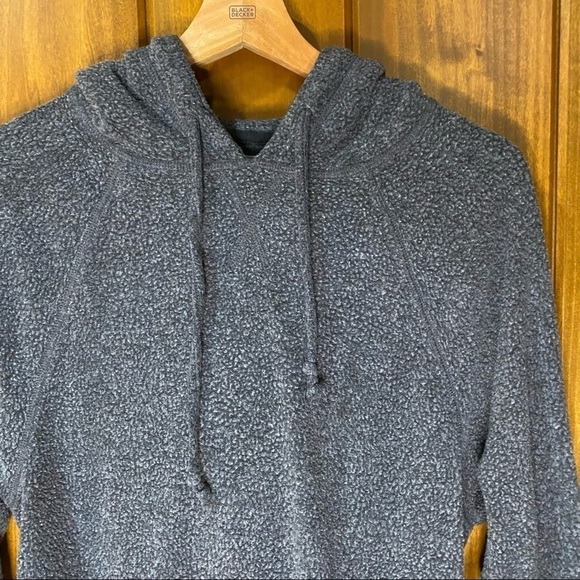 Aerie: Thin Sherpa Fleece Loungewear Pullover Sweatshirt Hoodie Gray Small - Picture 4 of 7
